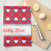 Bayrische Muster Geschirrtuch (Viertel Falte)