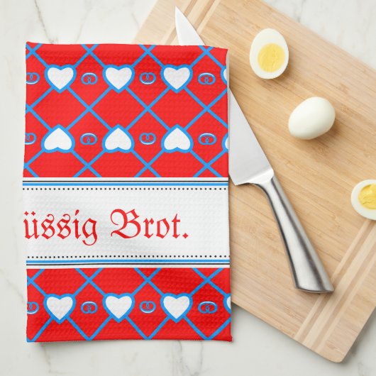 Bayrische Muster Geschirrtuch (Viertel Falte)