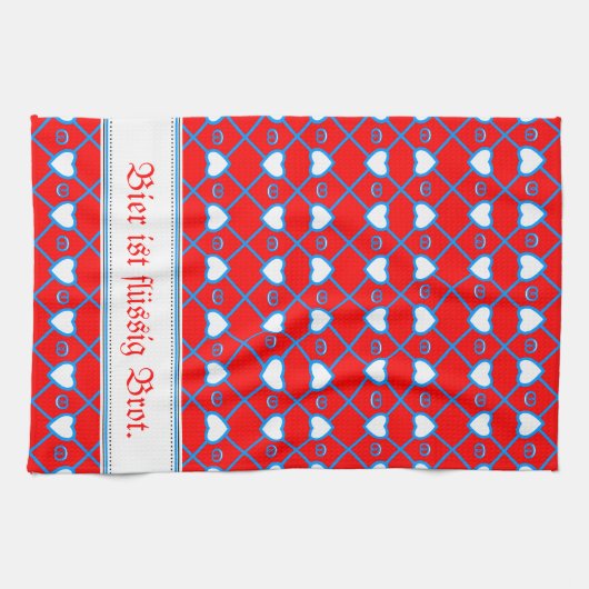 Bayrische Muster Geschirrtuch (Horizontal)