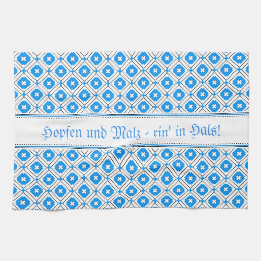 Bayrische Muster Geschirrtuch (Horizontal)