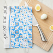 Bayrische Muster Handtuch (Viertel Falte)