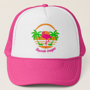 BAYSIDE BILD-ROSA FLAMINGO-KAPPE TRUCKERKAPPE