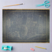 Bayside Blueprint 18lb Decoupage Sheet Seidenpapier (Basteln)