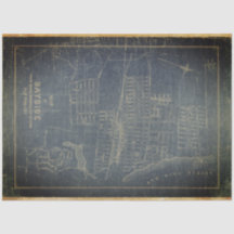 Bayside Blueprint 18lb Decoupage Sheet