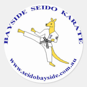 Bayside Kangaroo - Seido-Gi-Aufkleber Runder Aufkleber