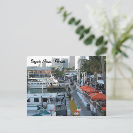 Bayside Miami, Florida Postkarte (Stehend Vorderseite)