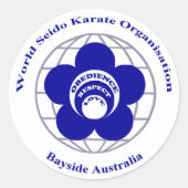 Bayside Seido Karate Sticker (Vorderseite)