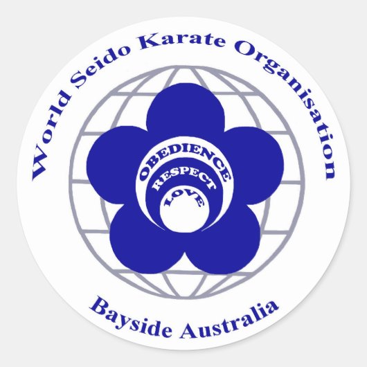 Bayside Seido Karate Sticker (Vorderseite)