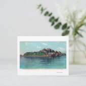 Bayview über Alcatraz Island und Gefängnis Postkarte (Stehend Vorderseite)
