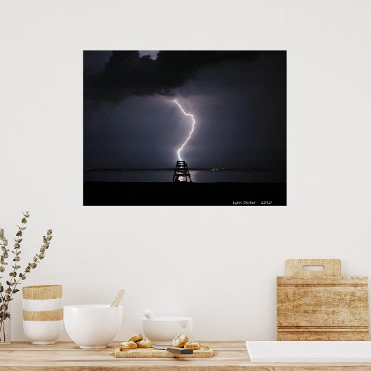 Bayville Lightning Poster (Küche)
