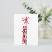 Bazaar-Logo "Sputnik" Postkarte (Stehend Vorderseite)