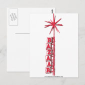 Bazaar-Logo "Sputnik" Postkarte (Vorne/Hinten)