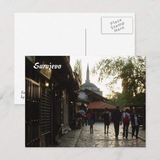 Bazaar Postkarte (Vorne/Hinten)