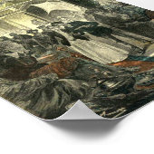 Bazaar, Samarkand, Jules Verne, Claudius Bombarnac Poster (Ecke)