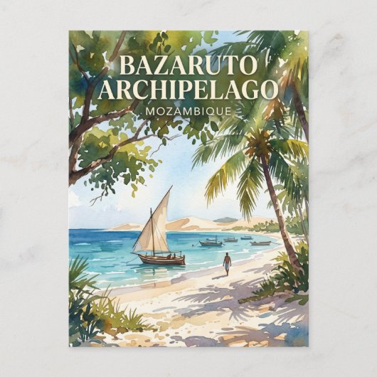 Bazaruto-Archipel Mosambik Postkarte (Vorderseite)
