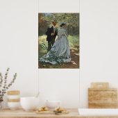 Bazille und Camille - Claude Monet Fine Art Poster (Küche)