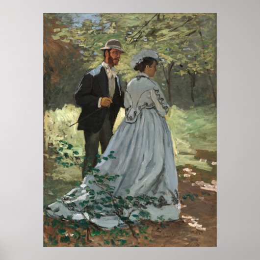 Bazille und Camille - Claude Monet Fine Art Poster (Vorne)