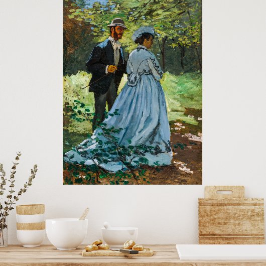 Bazille und Camille von Claude Monet Poster (Küche)