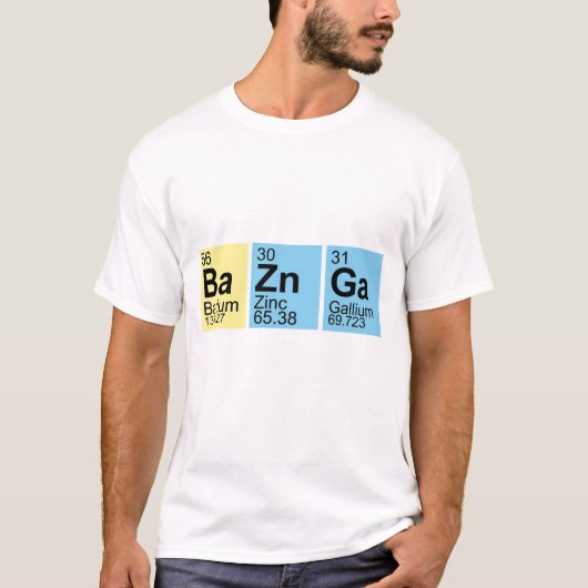 BaZnGa Elementsymbole T-Shirt (Vorderseite)