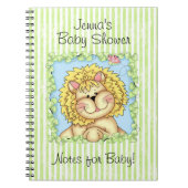 BaZooples Babyparty-Zeitschrift Notizblock (Vorderseite)
