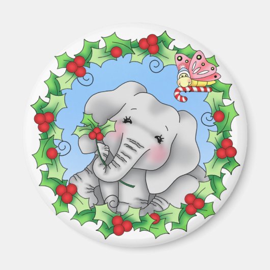 BaZooples Christmas Joy Elsie Magnet (Vorne)