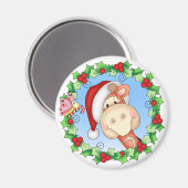 BaZooples Christmas Joy Gertrude Magnet (Vorderseite/Rückseite)