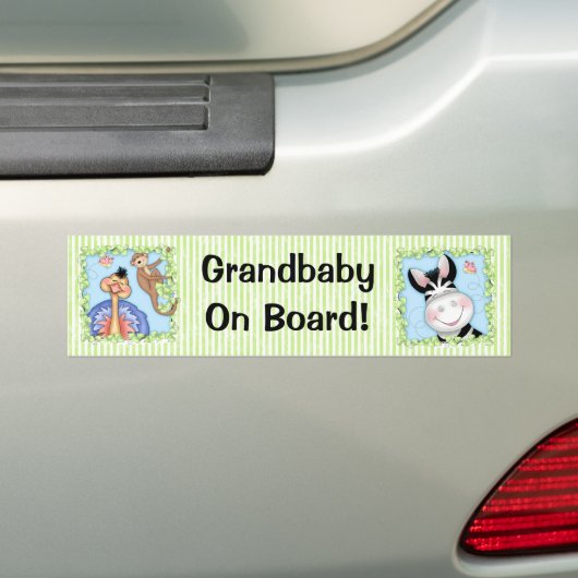 BaZooples "Grandbaby an Bord!" Autoaufkleber (Auf Auto)