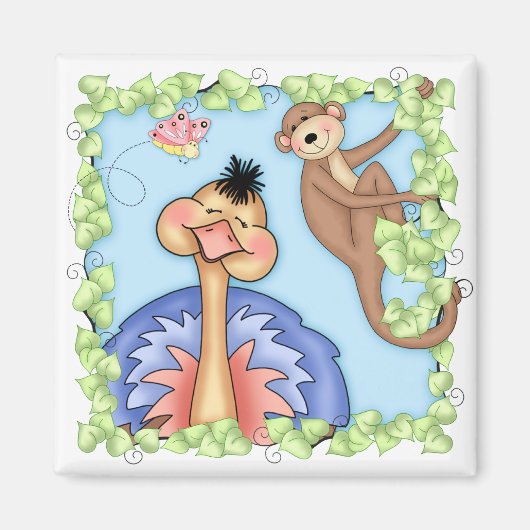 BaZooples Ollie the Ostrich Magnet (Vorne)