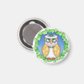 BaZooples "Oscar" Owl Magnet (Vorderseite/Rückseite)