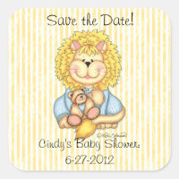 BaZooples "Save the Date" Lester Sticker