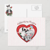 BaZooples "Valentinsgruß umarmt" Postkarte (Vorne/Hinten)