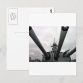 BB-62 Battleship New Jersey Postkarte (Vorne/Hinten)
