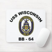 BB-64 USS Wisconsin Mousepad (Mit Mouse)