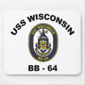 BB-64 USS Wisconsin Mousepad (Vorne)