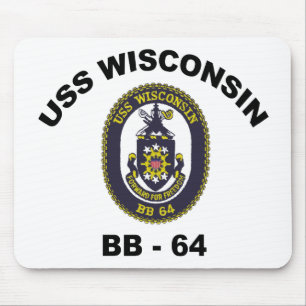 BB-64 USS Wisconsin Mousepad