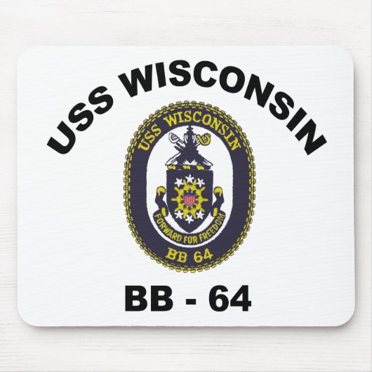 BB-64 USS Wisconsin Mousepad (Vorne)