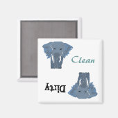 BB- Funny Elephant Geschirrspüler Magnet (Vorderseite/Rückseite)