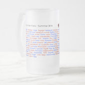 BB Geschnatter-Rollenanruf-Bier-Tasse 2014 Mattglas Bierglas (Vorderseite Links)