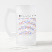 BB Geschnatter-Rollenanruf-Bier-Tasse 2014 Mattglas Bierglas (Links)