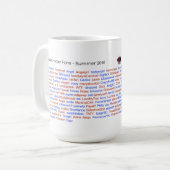 BB Geschnatter-Rollenanruf-Tasse 2014 Kaffeetasse (Vorderseite Links)