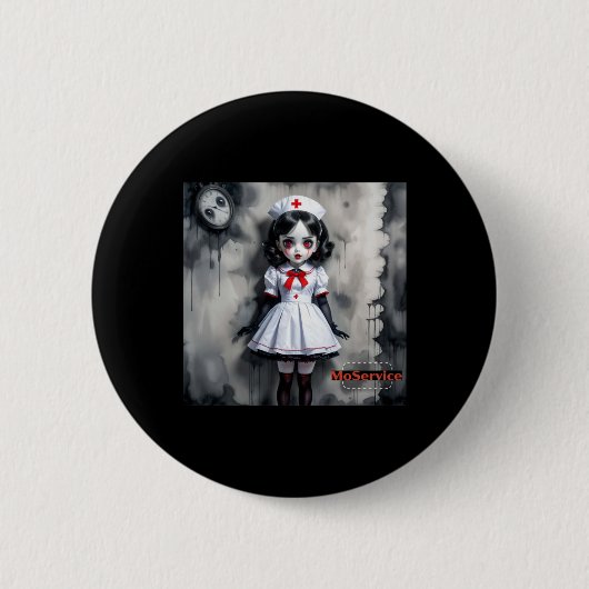 Bb Nurse Sticker Button (Vorderseite)
