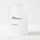 BB Old School Mattglas Bierglas (Vorderseite Links)