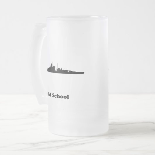 BB Old School Mattglas Bierglas (Vorderseite Links)