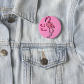 BB rosa Power-Flamingo-Knopf Button (Beispiel)