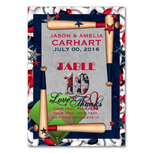 BB Wedding Numbered Table Cards 10-CUSTOM TEMPLATE Tischnummer (Rückseite)