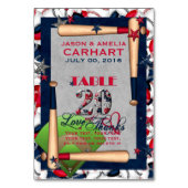 BB Wedding Numbered Table Cards 20-CUSTOM TEMPLATE Tischnummer (Rückseite)