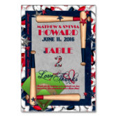 BB Wedding Numbered Table Cards-CUSTOM HOWARD 2 Tischnummer (Rückseite)