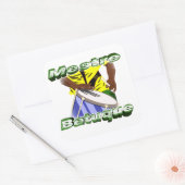 BBaC Stiker Mestre Batuc Samba Batucada Brasil Quadratischer Aufkleber (Umschlag)