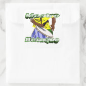 BBaC Stiker Mestre Batuc Samba Batucada Brasil Quadratischer Aufkleber (Tasche)