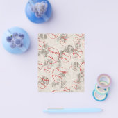 BBB BASEBALL SPORTS PATTERN GRUNGE BACKGROUNDS WAL FLYER (Einzeln)